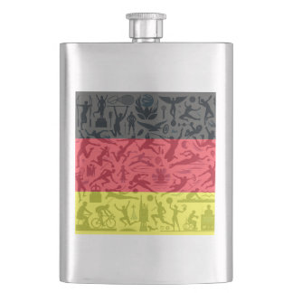 Sportwelt Flachmann with Germany flag Flask