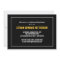 Sporty 3 Photo Graduation Announcement Black Gold