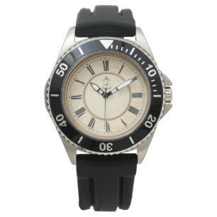 Sporty Adventure Wrist Watch - Rugged Vintage Face