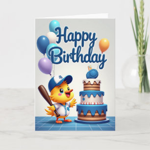 Sporty Avian Birthday Card