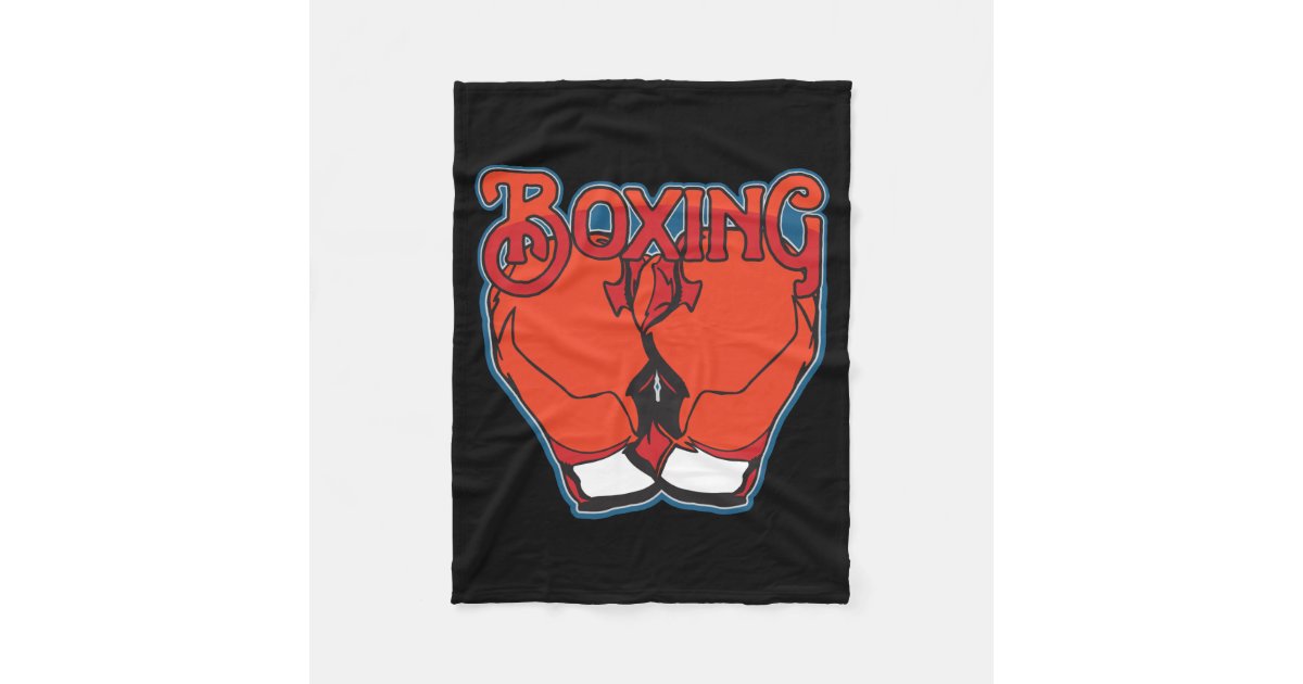 Sporty Boxing Fleece Blanket Zazzle