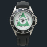 Sporty Business Logo Statement Watch<br><div class="desc">This customizable, sporty, small business logo watch is the perfect accessory for any business owners looking to make a statement. This sleek and stylish timepiece features a bold face that can be customized with your very own business logo. This watch is not just a functional timepiece, it's a powerful tool...</div>