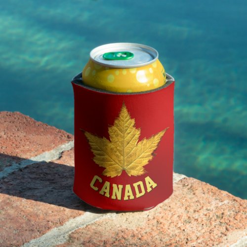 Sporty Canada Souvenir Can Cooler Personalized