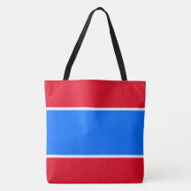Sporty Chic Bright Red White Blue Summer Stripes