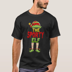 Sporty ELF Family Matching Group Christmas Pajamas T-Shirt