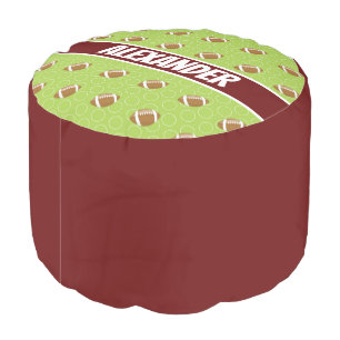 Sporty Football Pouf
