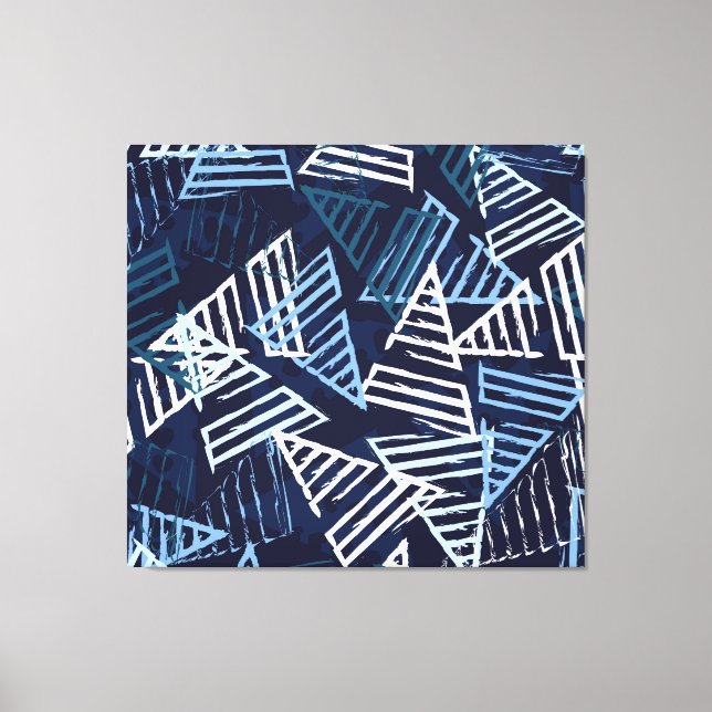Sporty Fun: Creative Seamless Wallpaper. Canvas Print (Front)