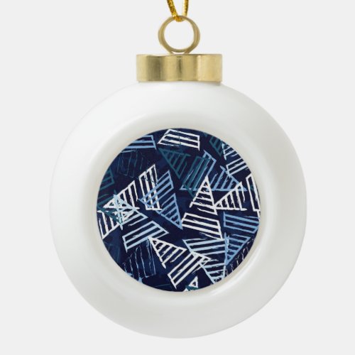 Sporty Fun Creative Seamless Wallpaper Ceramic Ball Christmas Ornament