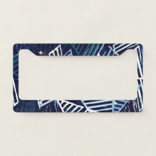 Sporty Fun: Creative Seamless Wallpaper. License Plate Frame