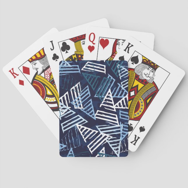 Sporty Fun: Creative Seamless Wallpaper. Poker Cards (Back)