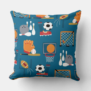 Sporty Games Throw Pillow