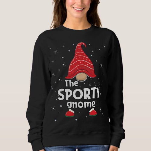 Sporty Gnome Family Matching Christmas Funny Pajam Sweatshirt