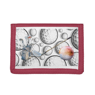 Sporty Golf Tri-fold Wallet