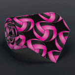 Sporty Hot Pink Volleyball Neck Tie<br><div class="desc">Men's Volleyball Sport Necktie. ⭐99% of my designs in my store are done in layers. This makes it easy for you to resize and move the graphics and text around so that it will fit each product perfectly. ⭐ (Please be sure to resize or move graphics if needed before ordering)...</div>