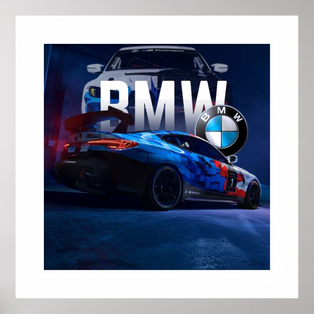 Sporty Illegal Street Racing Car Poster (Front)