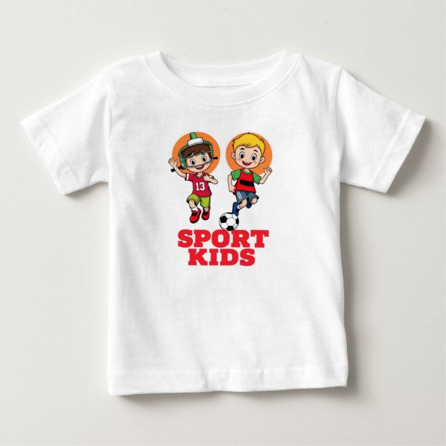 Sporty Kids Fun! Baby T-Shirt (Front)