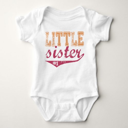 Sporty Little Sister T_Shirt Baby Bodysuit