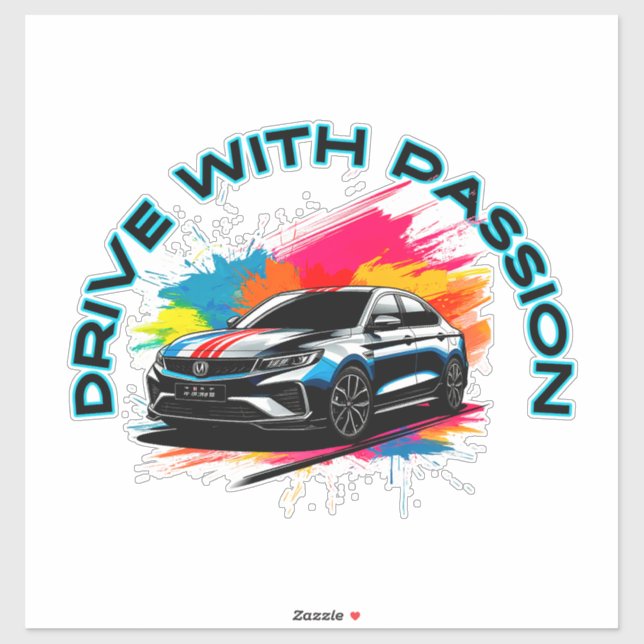 Sporty Luxury Car  Sticker (Sheet)