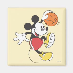 Sporty Mickey Basketball Player Magnet
