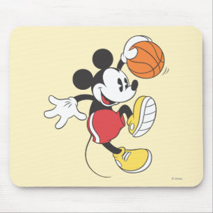 Sporty Mickey   Basketball Player Mouse Pad