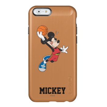 Sporty Mickey | Dunking Basketball Incipio Feather Shine Iphone 6 Case by MickeyAndFriends at Zazzle