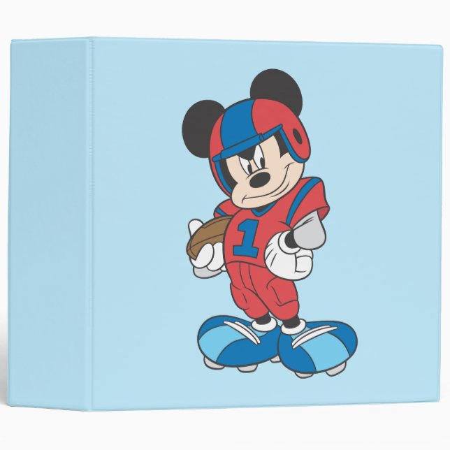 Sporty Mickey | Football Pose Binder (Front/Spine)