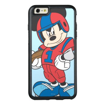 Sporty Mickey | Football Pose Otterbox Iphone 6/6s Plus Case by MickeyAndFriends at Zazzle