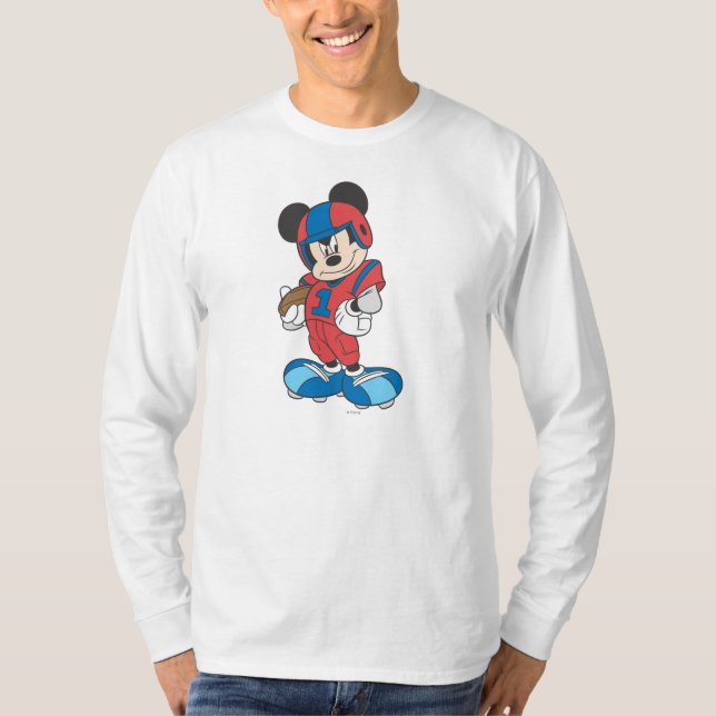 Sporty Mickey | Football Pose T-Shirt (Front)