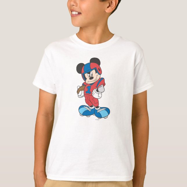 Sporty Mickey | Football Pose T-Shirt (Front)