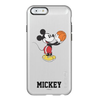 Sporty Mickey | Holding Basketball Incipio Feather Shine Iphone 6 Case by MickeyAndFriends at Zazzle