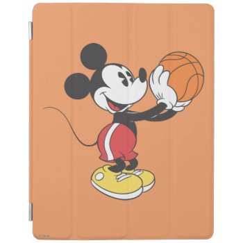 Sporty Mickey | Holding Basketball Ipad Smart Cover by MickeyAndFriends at Zazzle