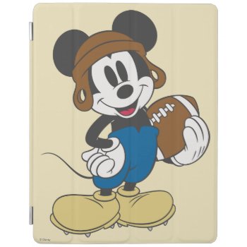 Sporty Mickey | Holding Football Ipad Smart Cover by MickeyAndFriends at Zazzle