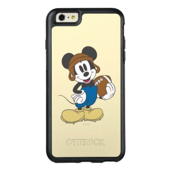 Sporty Mickey | Holding Football Otterbox Iphone 6/6s Plus Case by MickeyAndFriends at Zazzle