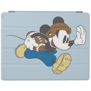 Sporty Mickey | Running With Football Ipad Smart Cover by MickeyAndFriends at Zazzle