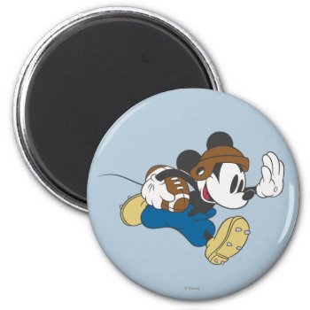 Sporty Mickey | Running With Football Magnet by MickeyAndFriends at Zazzle