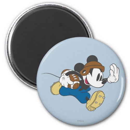 Sporty Mickey  Running with Football Magnet