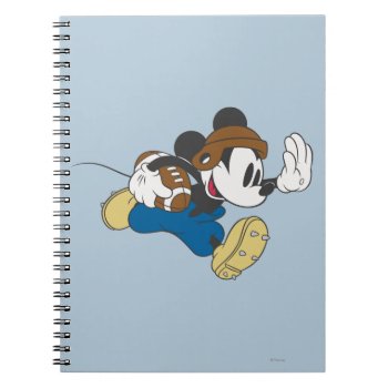 Sporty Mickey | Running With Football Notebook by MickeyAndFriends at Zazzle