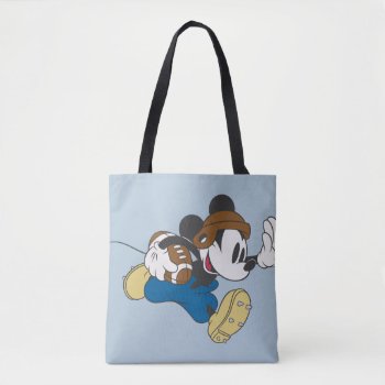 Sporty Mickey | Running With Football Tote Bag by MickeyAndFriends at Zazzle