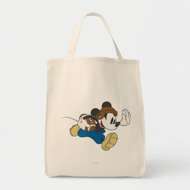 Sporty Mickey | Running with Football Tote Bag (Front)