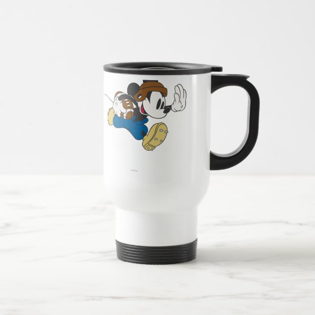 Sporty Mickey | Running with Football Travel Mug (Right)