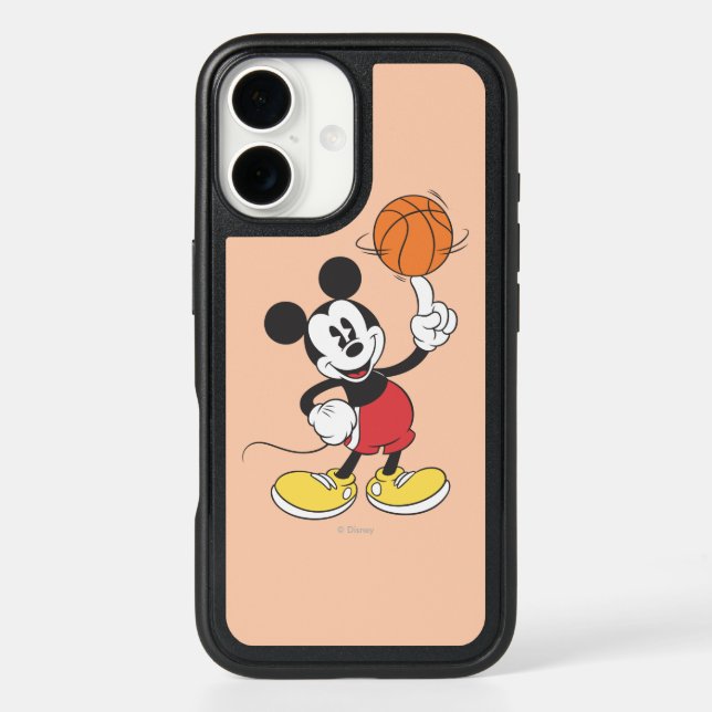 Sporty Mickey | Spinning Basketball Otterbox iPhone Case (Back)