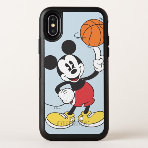 Sporty Mickey  Spinning Basketball OtterBox Symmetry iPhone X Case