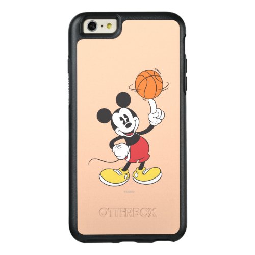 Sporty Mickey  Spinning Basketball OtterBox iPhone 66s Plus Case