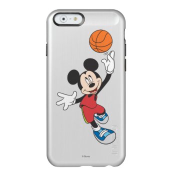 Sporty Mickey | Throwing Basketball Incipio Feather Shine Iphone 6 Case by MickeyAndFriends at Zazzle