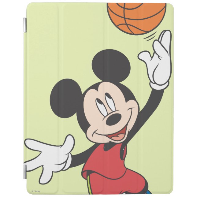 Sporty Mickey | Throwing Basketball iPad Smart Cover (Front)
