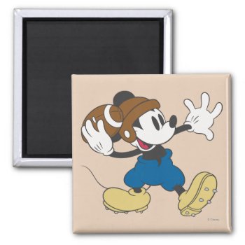 Sporty Mickey | Throwing Football Magnet by MickeyAndFriends at Zazzle