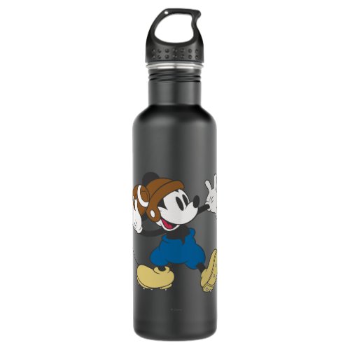 Sporty Mickey  Throwing Football Stainless Steel Water Bottle