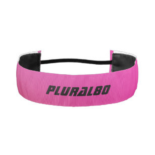 Sporty monogrammed  pink athletic headband