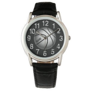 Sporty Personalized Basketball Watches for Guys