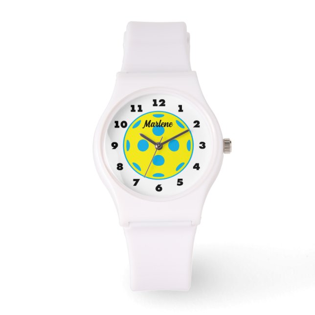 Sporty pickleball lover watch gift for women (Front)